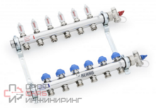 Коллектор Rehau 1", HKV-D 11, выход-3/4" ЕК, нержавеющая сталь