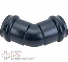 Отвод AquaViva DN110х45гр Ру10 SDR26 двухраструбный