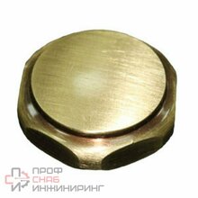 Заглушка SR RUBINETTERIE 1/2 для радиатора ретро цвет бронза