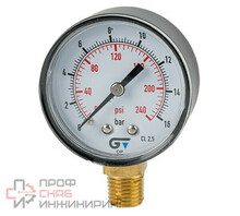 Манометр Genebre 0-6 бар Ø63мм 1/4"