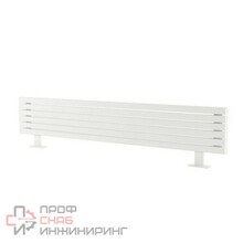 Стальной напольный радиатор отопления Warmmet Cube HN ширина 750 мм секций 7 цвет белый тип подключения: нижнее правое