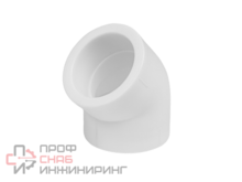 Угольник полипропиленовый соединительный 45° КОНТУР PP-R 50/45