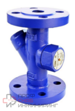 Конденсатоотводчик термодинамический DN.ru STT2131M-F Ду40 Ру40 с фильтром, стальной, фланцевый