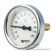 Термометр WATTS F+R801 OR диаметр 63 мм диапазон 0-120°c длина гильзы 100мм