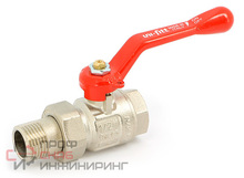 Кран НВ 1 1/4" с разъемным соединением, полнопроходной, ручка Uni-fitt Etalon