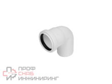 Отвод канализационный КОНТУР УЮТ D50/90гр малошумный