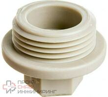 Заглушка резьбовая PPR РОСТУРПЛАСТ PN25 с резьбой 1"