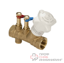 Клапан R206B DN25 1" ВВ PN25 с измерительными штуцерами со сливом Giacomini