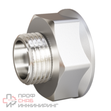 Переход LD Pride DN 50х32 (2"ВР х 1 1/4"НР) латунь никель с биркой