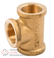 Тройник ВВВ, 1/2", 1/2", 1/2", TIN латунь, равнопроходной ELSEN