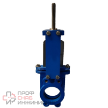 Задвижка шиберная чугунная Benarmo NBR Ду100 Ру16