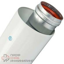 Элемент дымохода Stout DN60/100 труба коаксиальная L=500 мм п/м уплотнения и хомут в комплекте