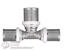 Тройник-пресс редукционный латунь никелированная MVI Ду20х20х16