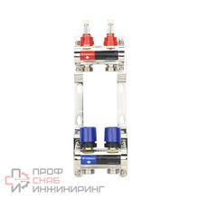 Коллекторные группы из латуни с расходомерами и регулирующими клапанами VARMEGA VM15402