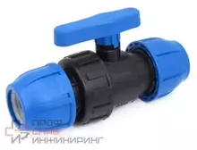 Кран шаровой РосТурПласт ПНД 63мм PN10