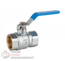 Кран шаровой полнопроходной GENEBRE 3029 05 DN020 PN25, корпус - латунь, шар - латунь, уплотнение шара - PTFE, ВР/ВР, рукоятка-рычаг