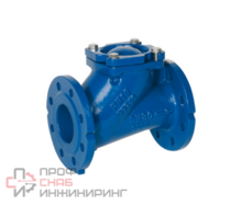 Клапан обратный шаровой GENEBRE 2453 10 DN065 PN16, корпус - GJS-400-15 (GGG40)  шар - алюминий, покрытие шара - NBR, Ф/Ф