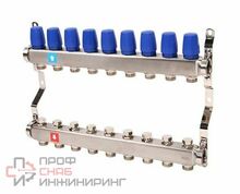 Коллектор из нержавеющей стали в сборе, без расходомеров (9 выходов) MVI
