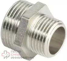 Ниппель переходная латунь Altstream 1 1/2"х1 1/4" НР никель