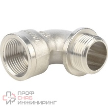 Угольник с упором НВ никелированный 3/4 STOUT