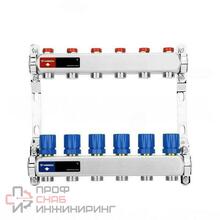 Группа коллекторная для отопления VARMEGA ВР 1" на 6 контуров 3/4" EK