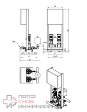 Насосная станция Wilo COR-2 MVL 405/SKw-EB-R