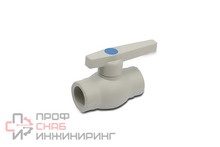 Кран шаровой РосТурПласт PP-R стандартный проход 40 серый