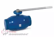 Кран шаровый стальной Temper Ду-250 Ру-16 Ст.20 230мм с редуктором под приварку полнопроходной