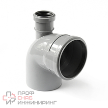 Отвод PRO AQUA Comfort с выходом прямой 110x50/87,5 градусов