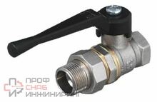 Кран шаровой БАЗ "американка" Ду25 А31 прямой рычаг никель