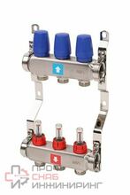 Коллектор из нержавеющей стали в сборе с расходомерами, MVI 3 выхода