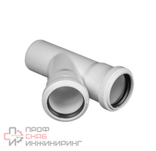 Тройник PP-H бесшумный белый б/н Дн160х110х45гр в/к РосТурПласт 37676