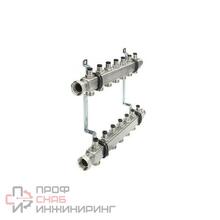 Коллектор с запорными вентилями в сборе, 1"х3/4"Ek, 6 контуров TECE