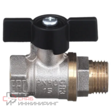 Кран шаровой БАЗ 11Б27п1 Ду20 А31/1 вр/нр бабочка никель