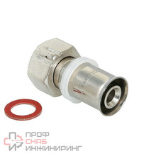 Пресс-фитинг Valtec VTM.222.N.001604 с накидной гайкой