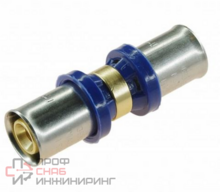 Муфта 16-16 General Fittings 5S00 пресс-пресс, латунь