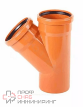 Тройник РосТурПласт 200/160*45° для наружной канализации