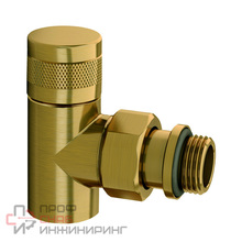 Запорный клапан угловой SR Rubinetterie 1/2", цвет бронза