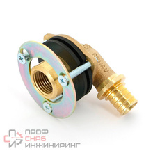 Угольник настенный, В, 16, 1/2, длина, мм-28, бронза (RX+)  для гипсокартонных плит Rehau