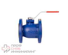 Кран шаровой полнопроходной ZETKAMA 565A-065-C-09, DN065, PN16, корпус - чугун GG25, шар - латунь CW614N, уплотнение шара - PTFE, Ф/Ф, рукоятка-рычаг