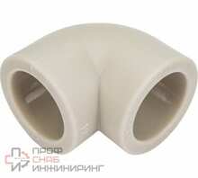 Угольник PPR РОСТУРПЛАСТ PN25 90 градусов D40 мм