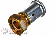Переходник 26-3/4", Henco P, 26, пресс-резьба, вн., латунь, с накидной гайкой