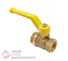 Кран шаровой Valfex латунь газ 11Б27фтМ Ду25 Ру40 м/м полнопроходной рычаг
