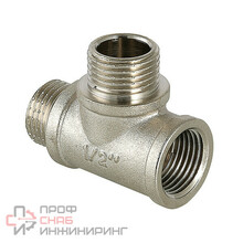 Фитинг резьбовой – тройник Valtec VTR.133.N.0005 с двумя переходами на наружную резьбу