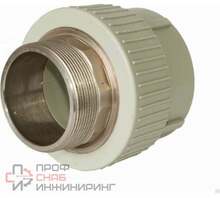 Муфта комбинированная под ключ PPR РОСТУРПЛАСТ D40х1 1/4 мм ВР
