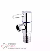 Кран шаровой приборный угловой TIM НН 1/2 х 3/4 круглый, хром