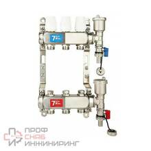 Группа коллекторов "ViEiR" без расход 3 -вых нерж без кранов 1"x3/4"