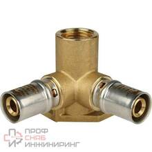 Тройник-пресс Stout настенный с креплением тип SFP-0015 Ду16х1/2х16