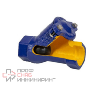Клапан обратный чугунный шаровой Ду40 Ру16 Zetkama