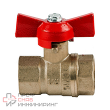 Кран шаровой ГАЛЛОП DN-15 СТАНДАРТ 230 бабочка ВхВ никель PN40